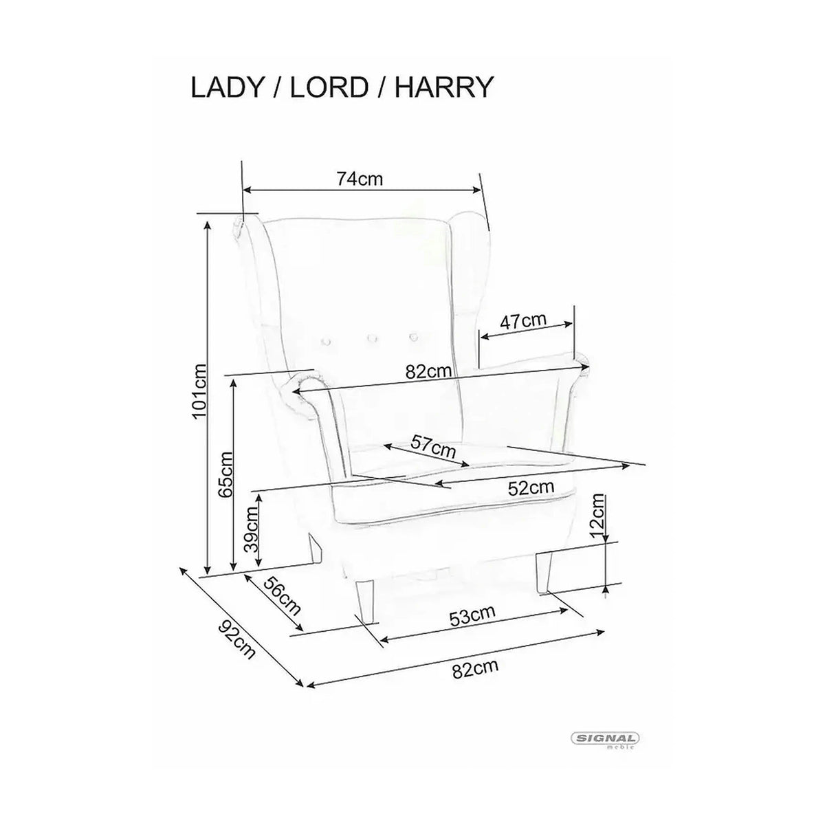 Fotoliu HARRY, caramiziu/wenge, stofa catifelata/lemn, 82x92x101 cm