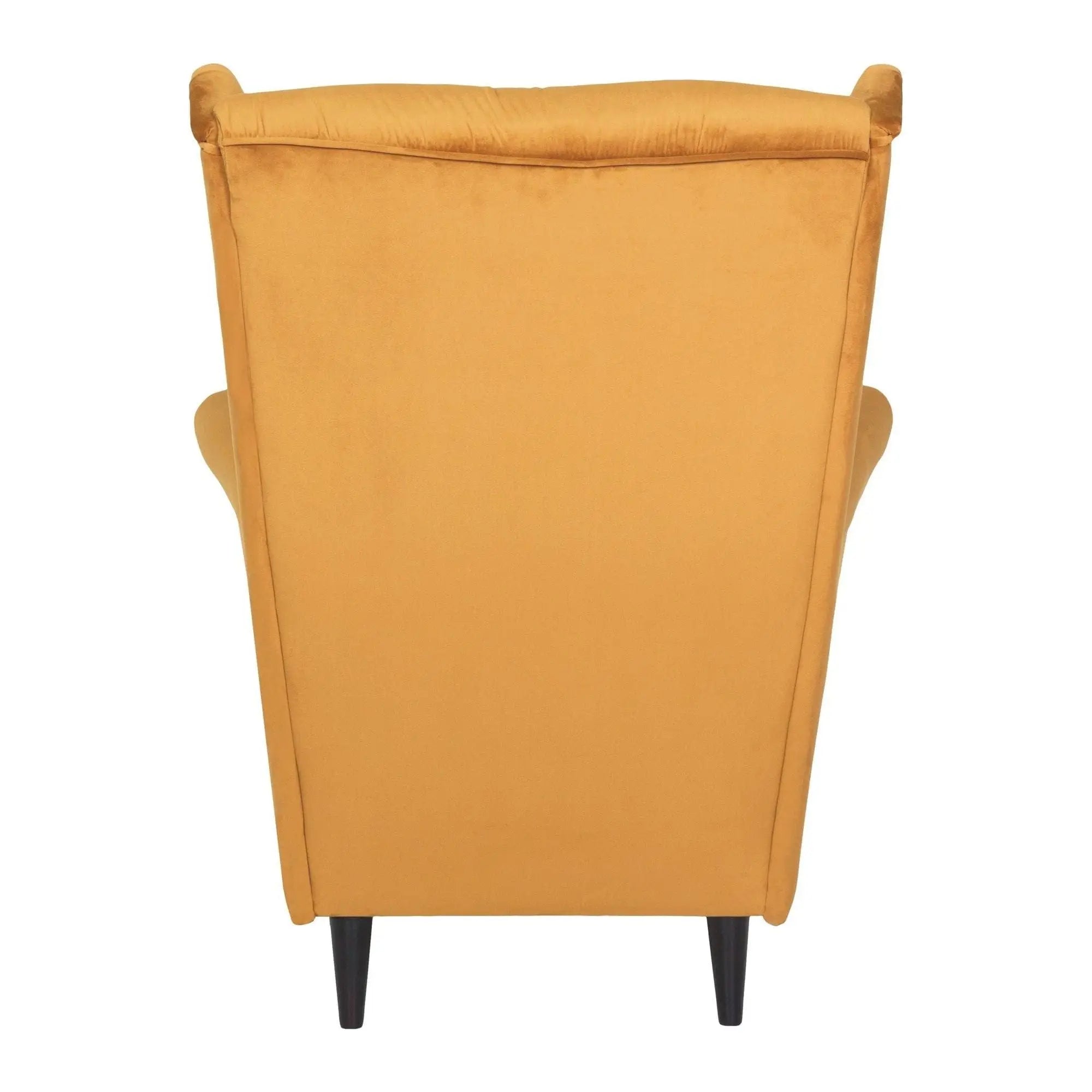 Fotoliu HARRY, stofa catifelata galben - Bluvel 68, 82x92x101 cm