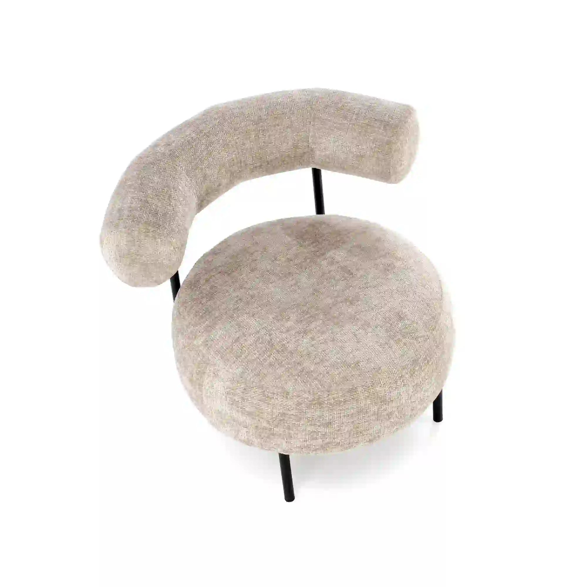 Fotoliu HAZARD, stofa clasica bej - Haga 30, 90x82x72 cm