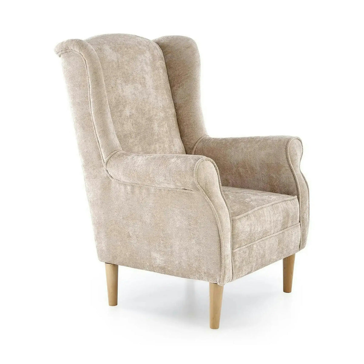 Fotoliu HERMES, stofa bej - Markos 14/3, 80x80x110 cm