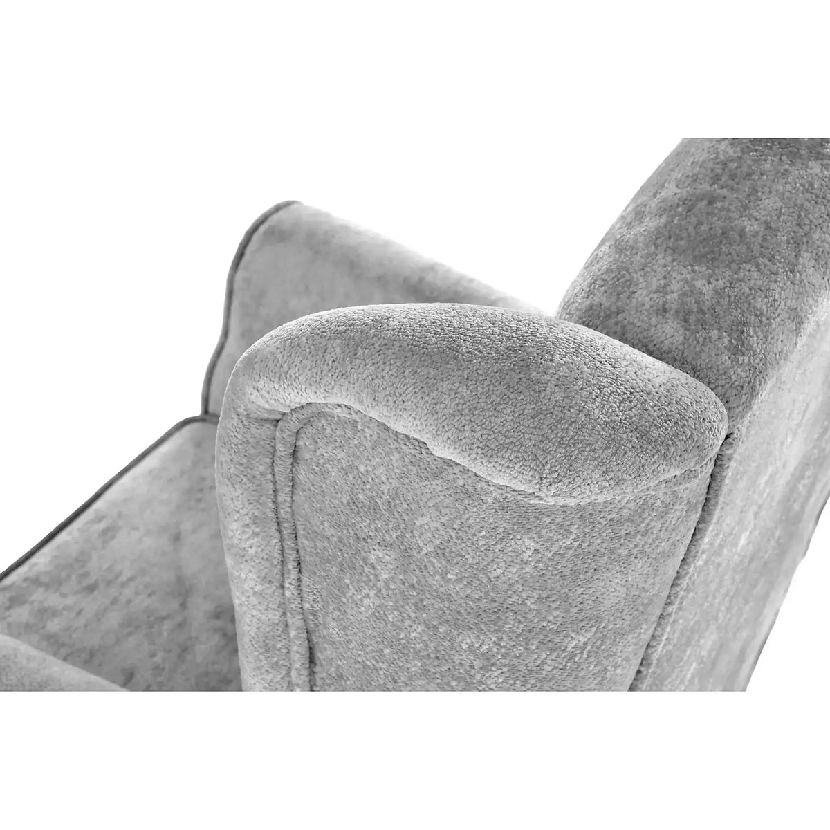 Fotoliu HERMES, stofa gri - Markos 14/22, 80x80x110 cm
