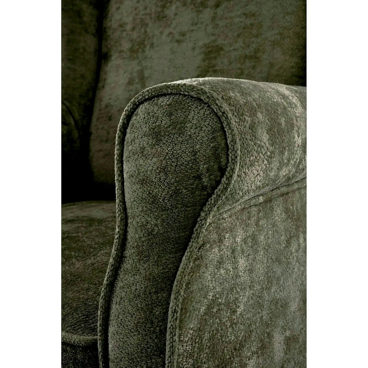 Fotoliu HERMES, stofa verde olive - Markos 14/12, 80x80x110 cm