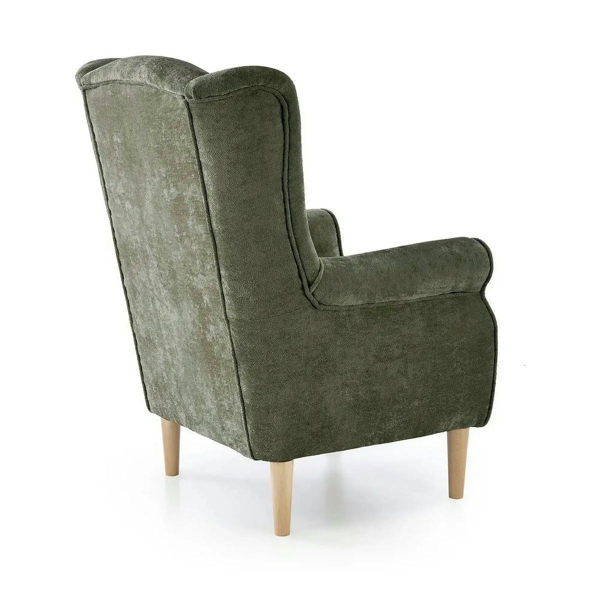 Fotoliu HERMES, stofa verde olive - Markos 14/12, 80x80x110 cm