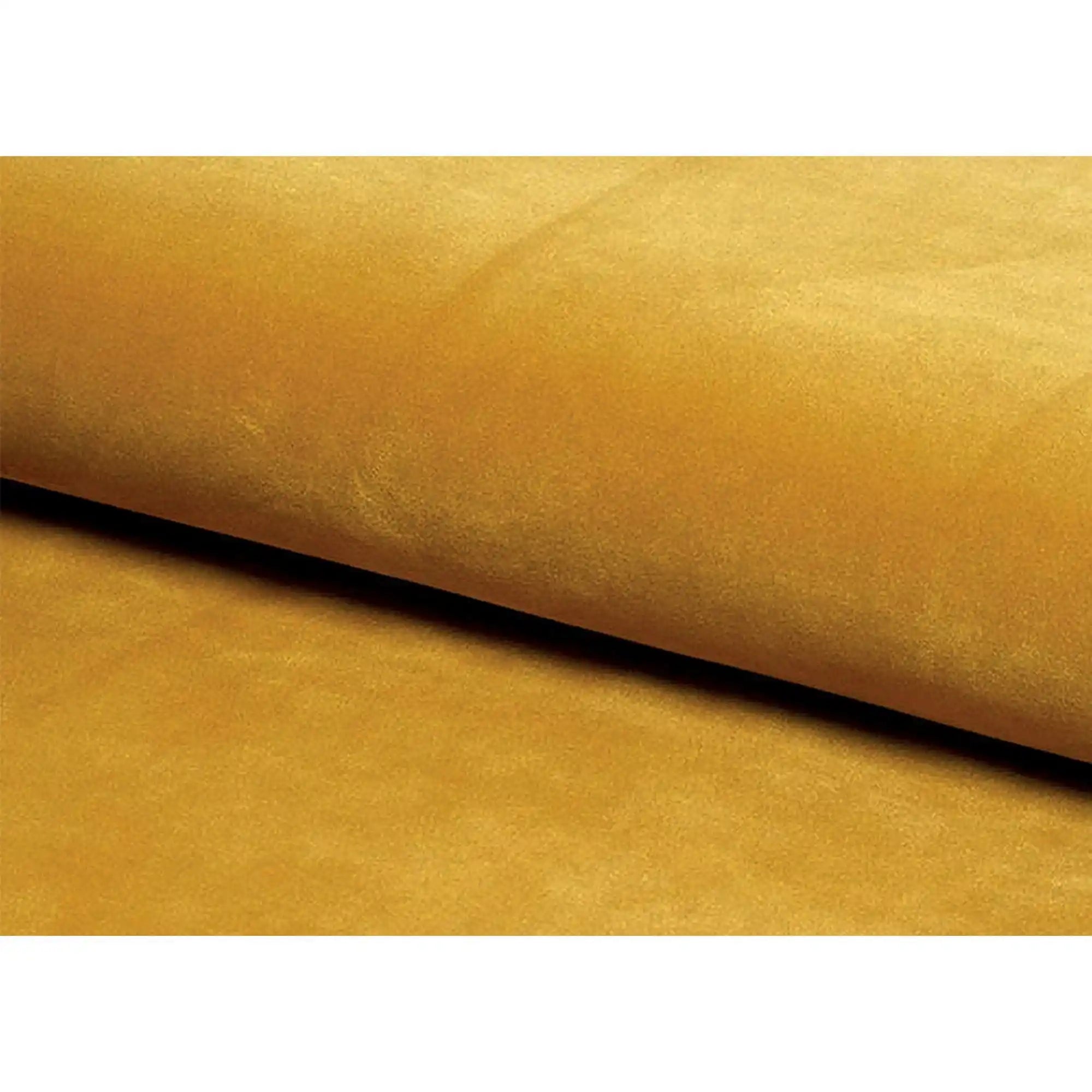 Fotoliu KARO, stofa catifelata galben - Bluvel 68/wenge, 78x75x76 cm