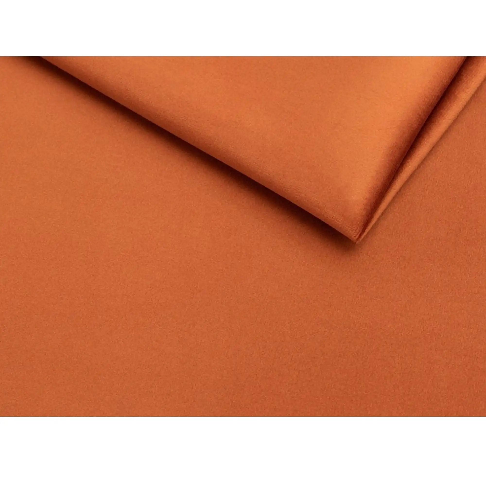 Fotoliu KARO, stofa catifelata scortisoara - Bluvel 4215/lemn, 78x75x76 cm