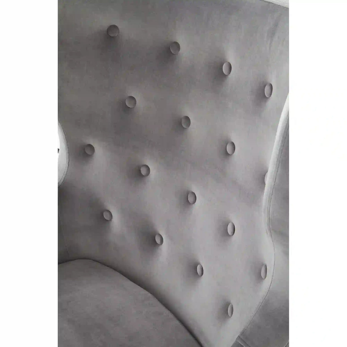 Fotoliu MARVEL, gri/negru, stofa catifelata/lemn, 75x83x103 cm