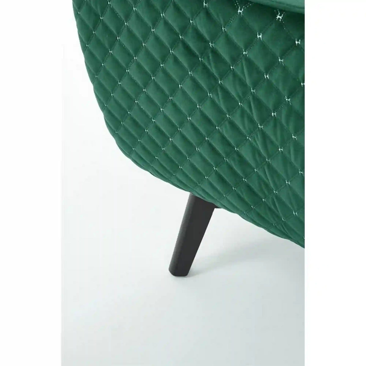 Fotoliu MARVEL, verde/negru, stofa catifelata, 75x83x103 cm