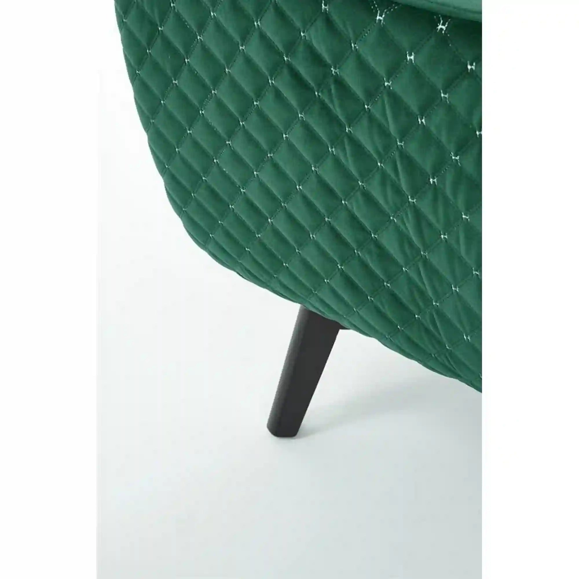 Fotoliu MARVEL, verde/negru, stofa catifelata, 75x83x103 cm