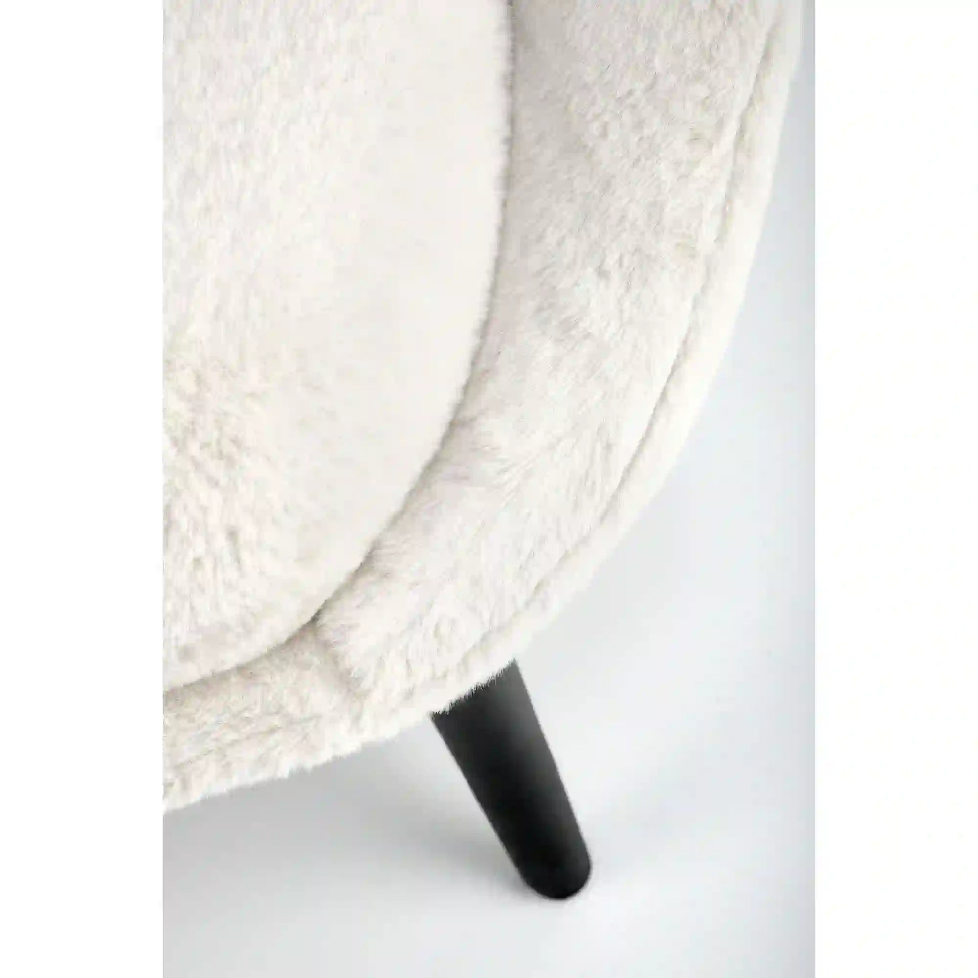 Scaun de relaxare modern MERRY, crem, stofa/otel, 80x90x95 cm