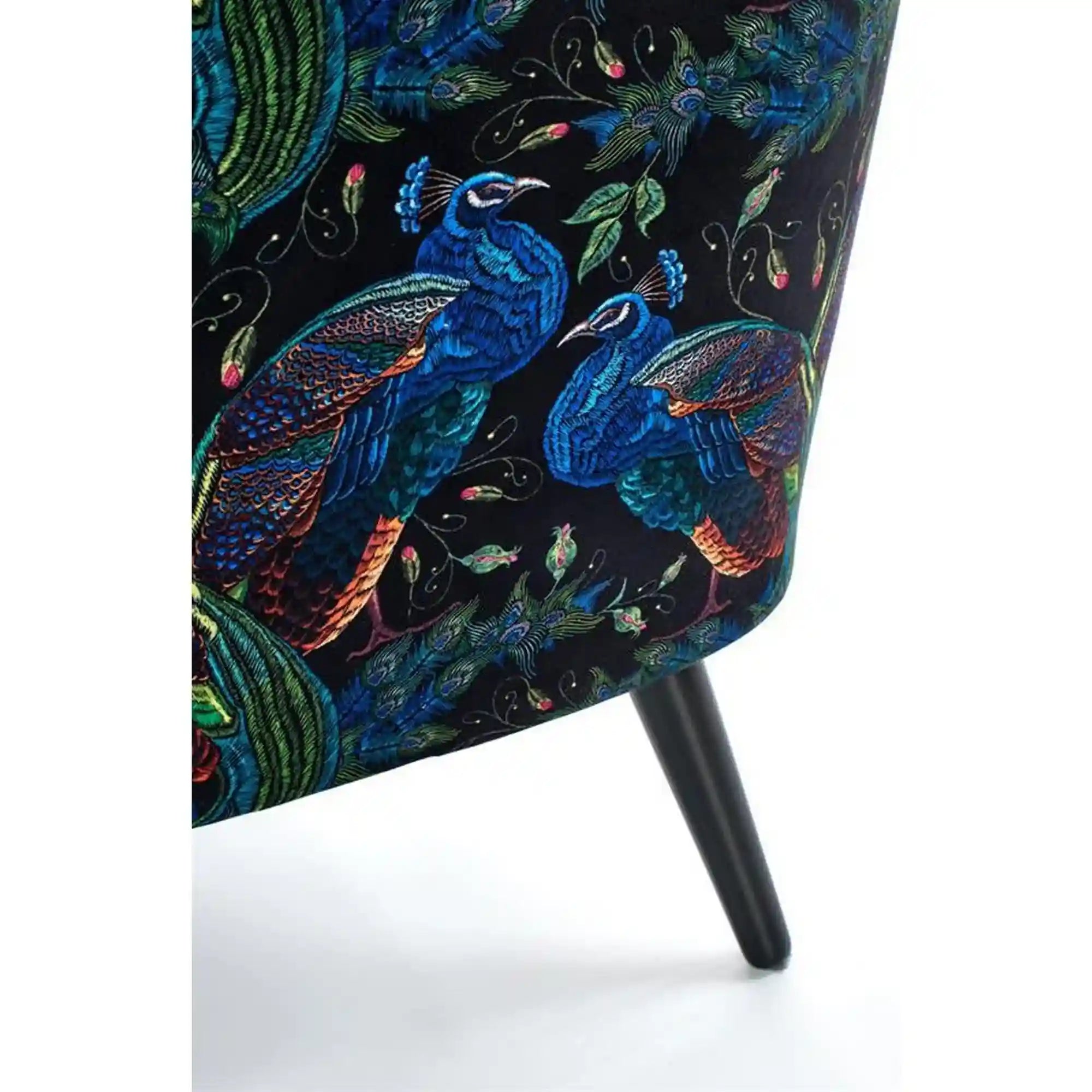 Fotoliu PAGONI, albastru, stofa catifelata, 67x82x95 cm