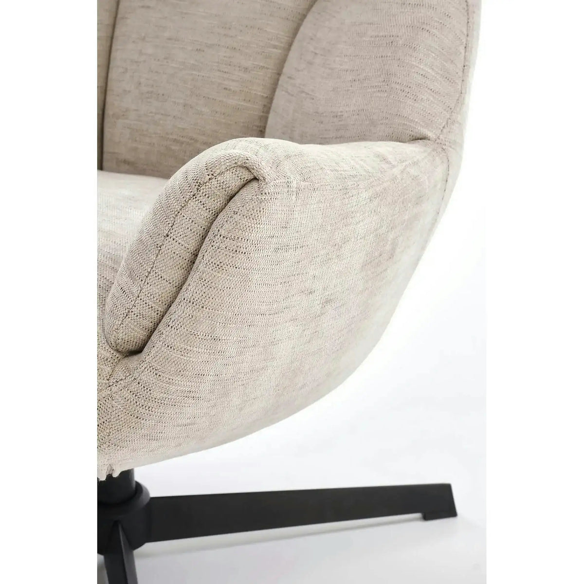 Fotoliu pentru living ORINOKO, stofa clasica bej - Odin 28, 72x79x87 cm