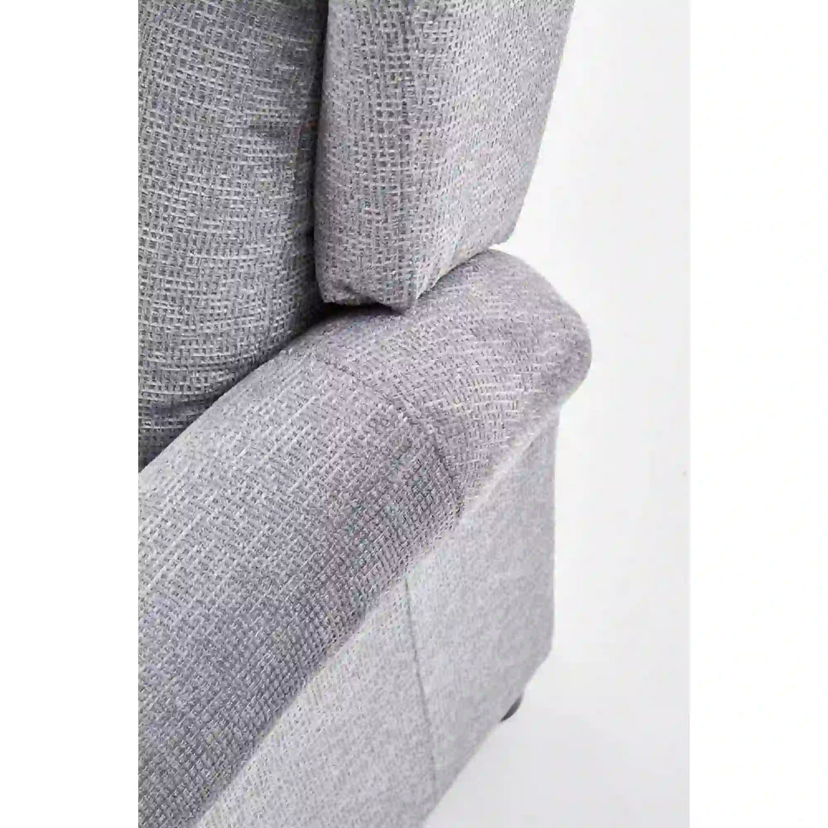 Fotoliu rabatabil AGUSTIN M, gri/negru, stofa/plastic, 75x92/160x83/107 cm