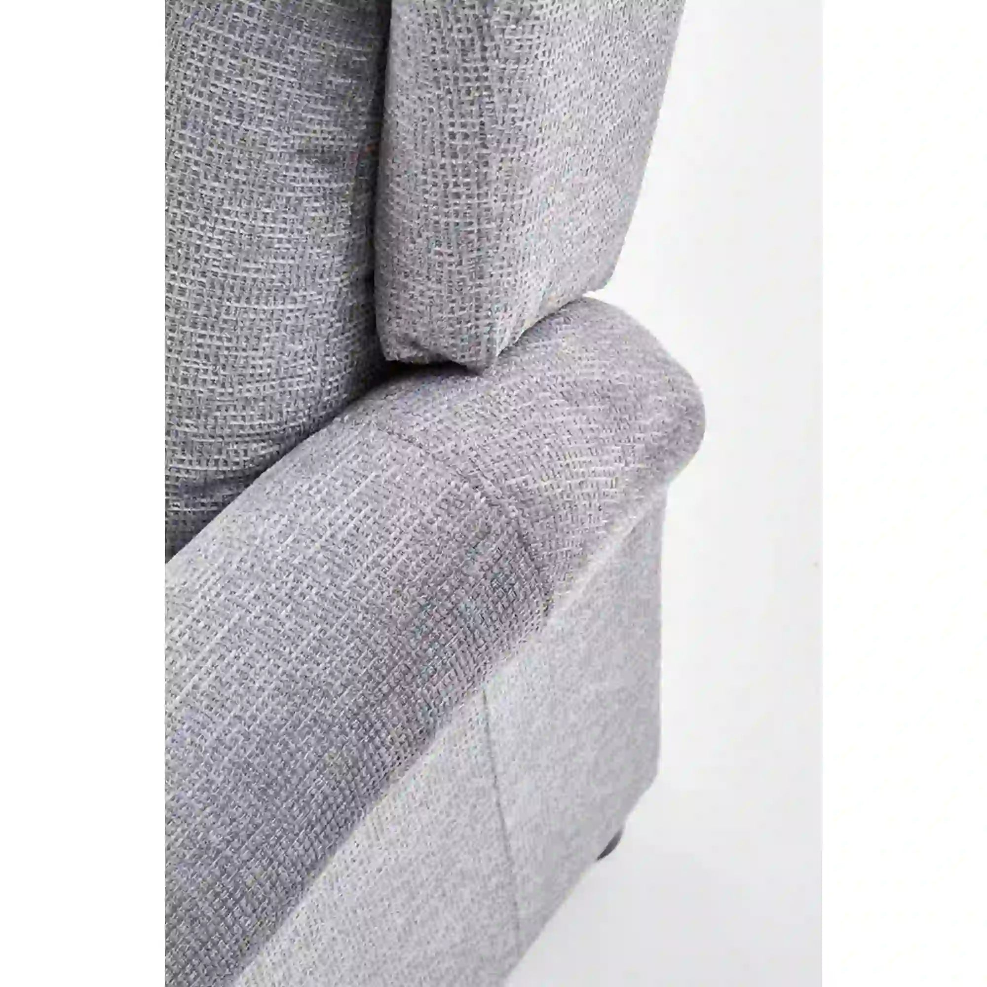 Fotoliu rabatabil AGUSTIN M, gri/negru, stofa/plastic, 75x92/160x83/107 cm