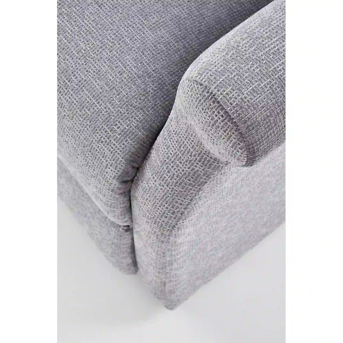 Fotoliu rabatabil AGUSTIN M, gri/negru, stofa/plastic, 75x92/160x83/107 cm