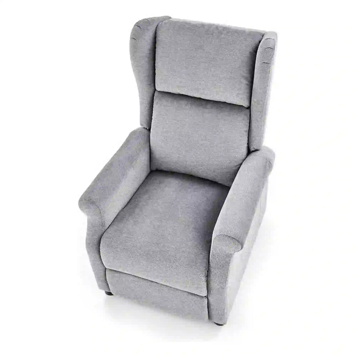 Fotoliu rabatabil AGUSTIN M, gri/negru, stofa/plastic, 75x92/160x83/107 cm