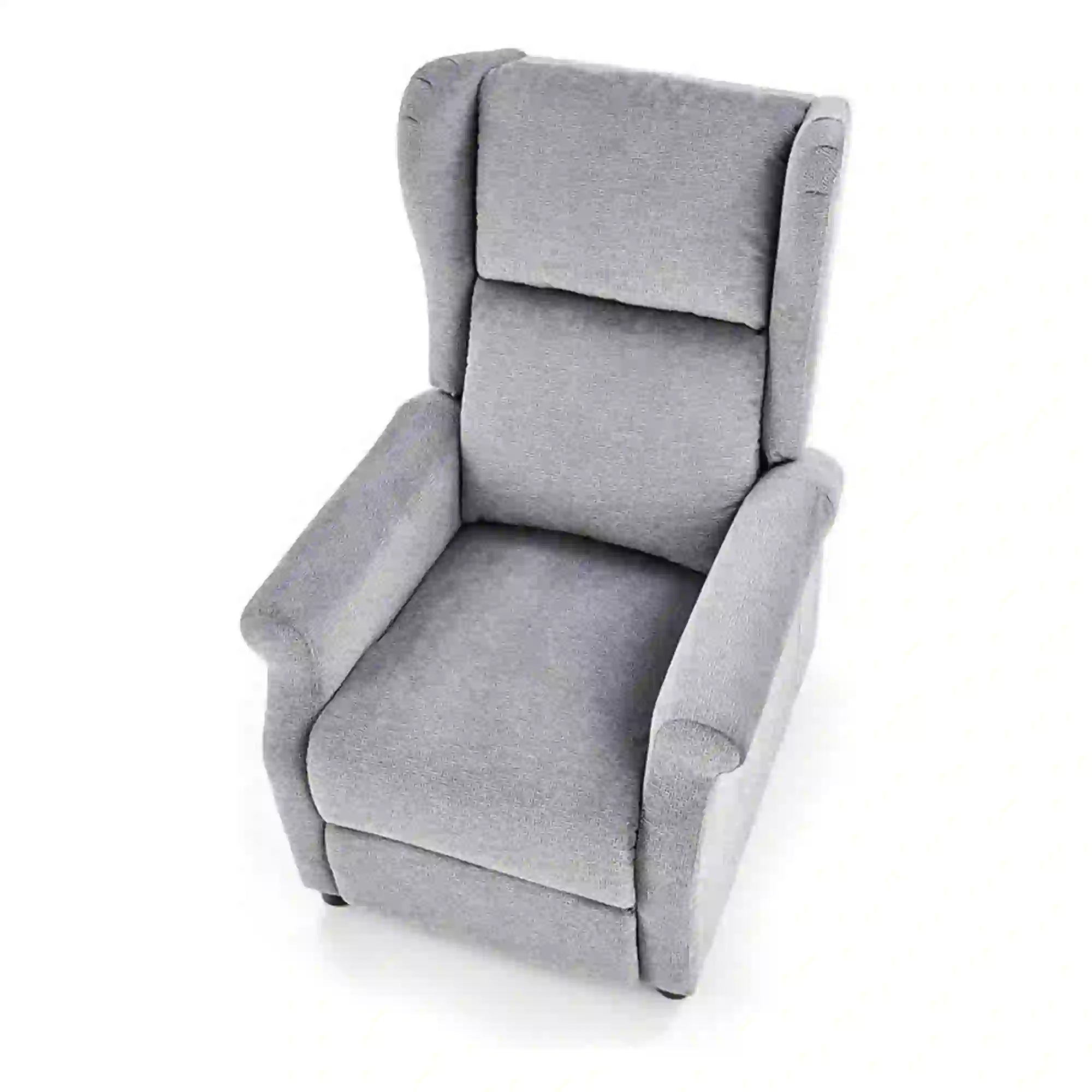 Fotoliu rabatabil AGUSTIN M, gri/negru, stofa/plastic, 75x92/160x83/107 cm