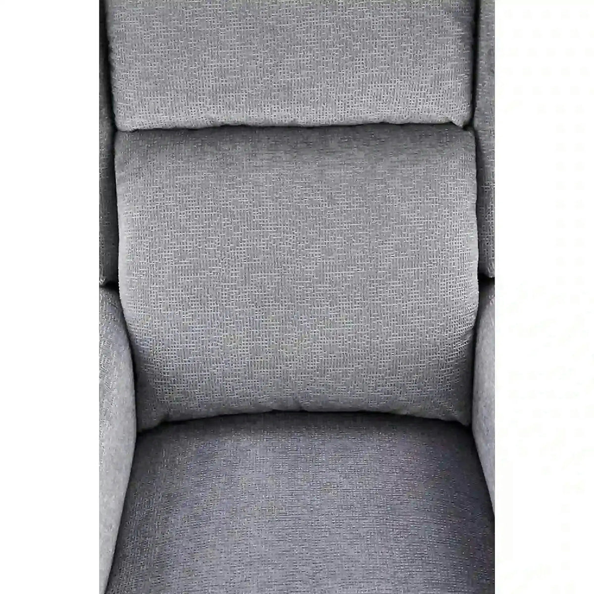 Fotoliu rabatabil AGUSTIN M, gri/negru, stofa/plastic, functie masaj, 75x92/160x107/83 cm