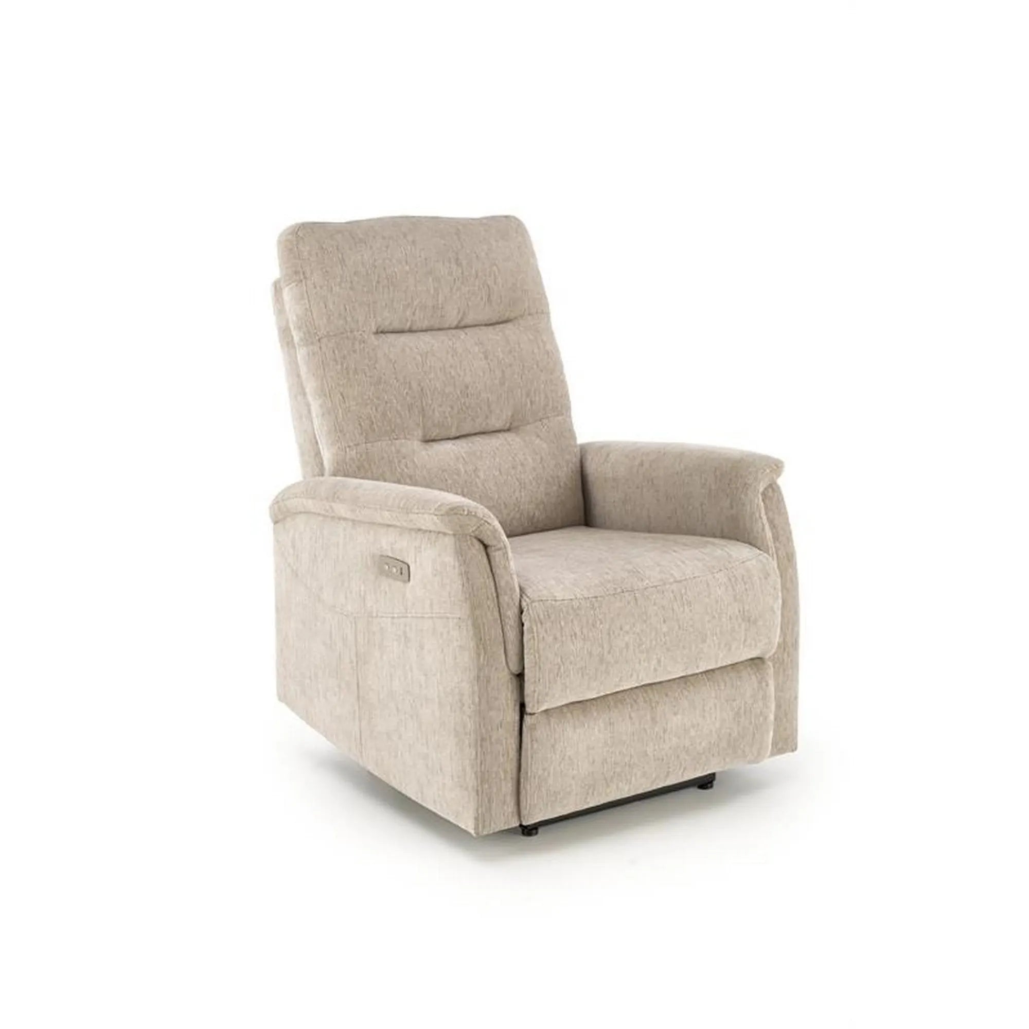 Fotoliu rabatabil JAMAL, stofa clasica bej - Odin 28, 80x90/160x105 cm