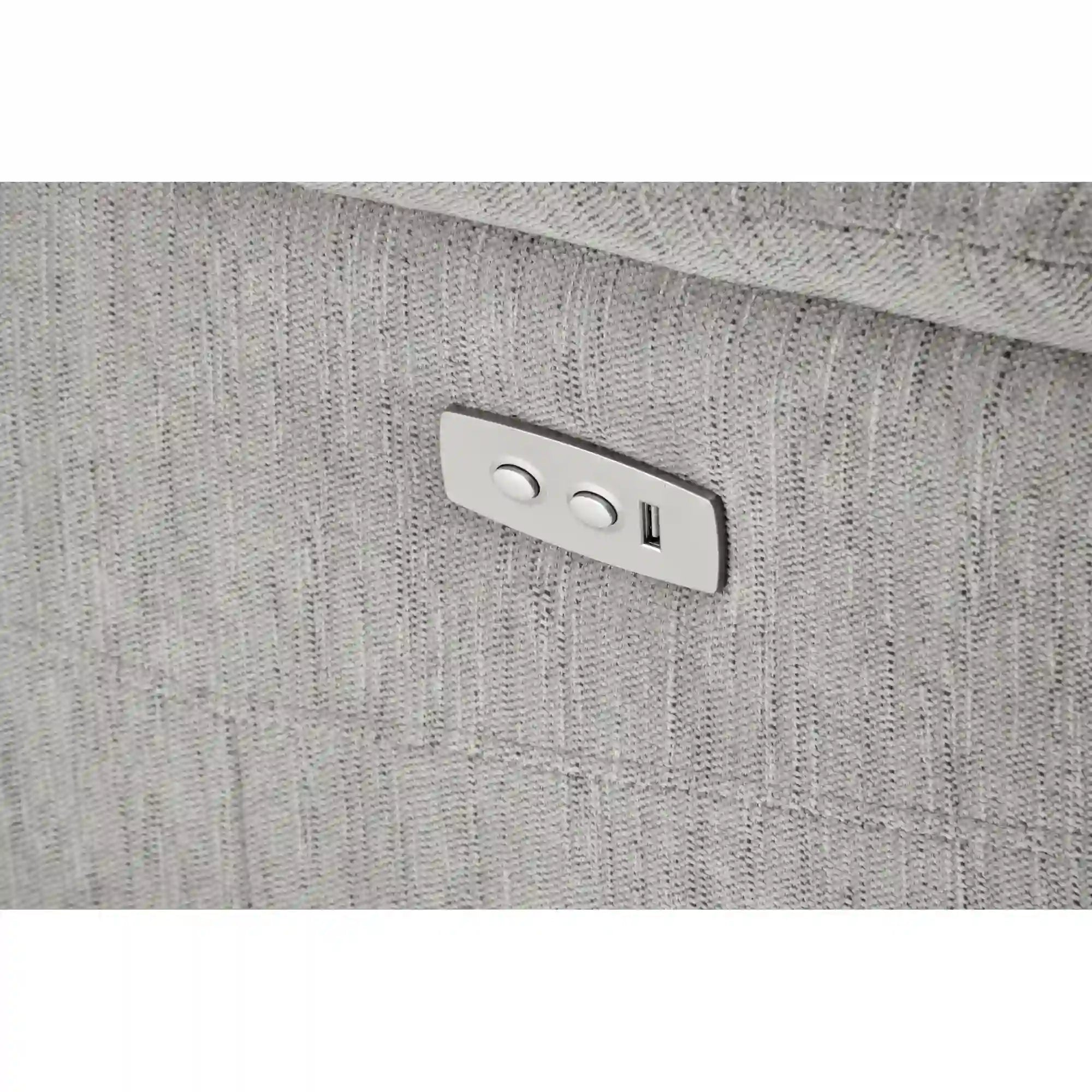 Fotoliu rabatabil JAMAL, stofa clasica, gri - Odin 15, 80x90/160x105 cm