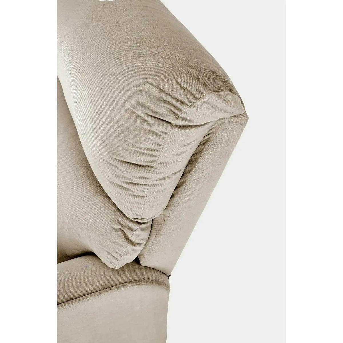 Fotoliu rabatabil KARIM, bej/negru, stofa clasica/metal, 85x100/167x103 cm