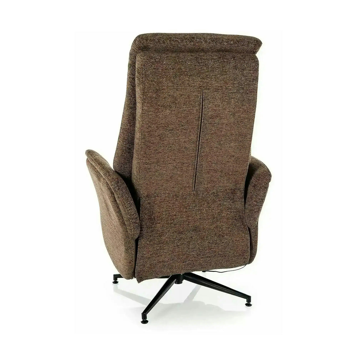 Fotoliu rabatabil NESTOR, cappuccino, stofă/metal, 77x50x118 cm