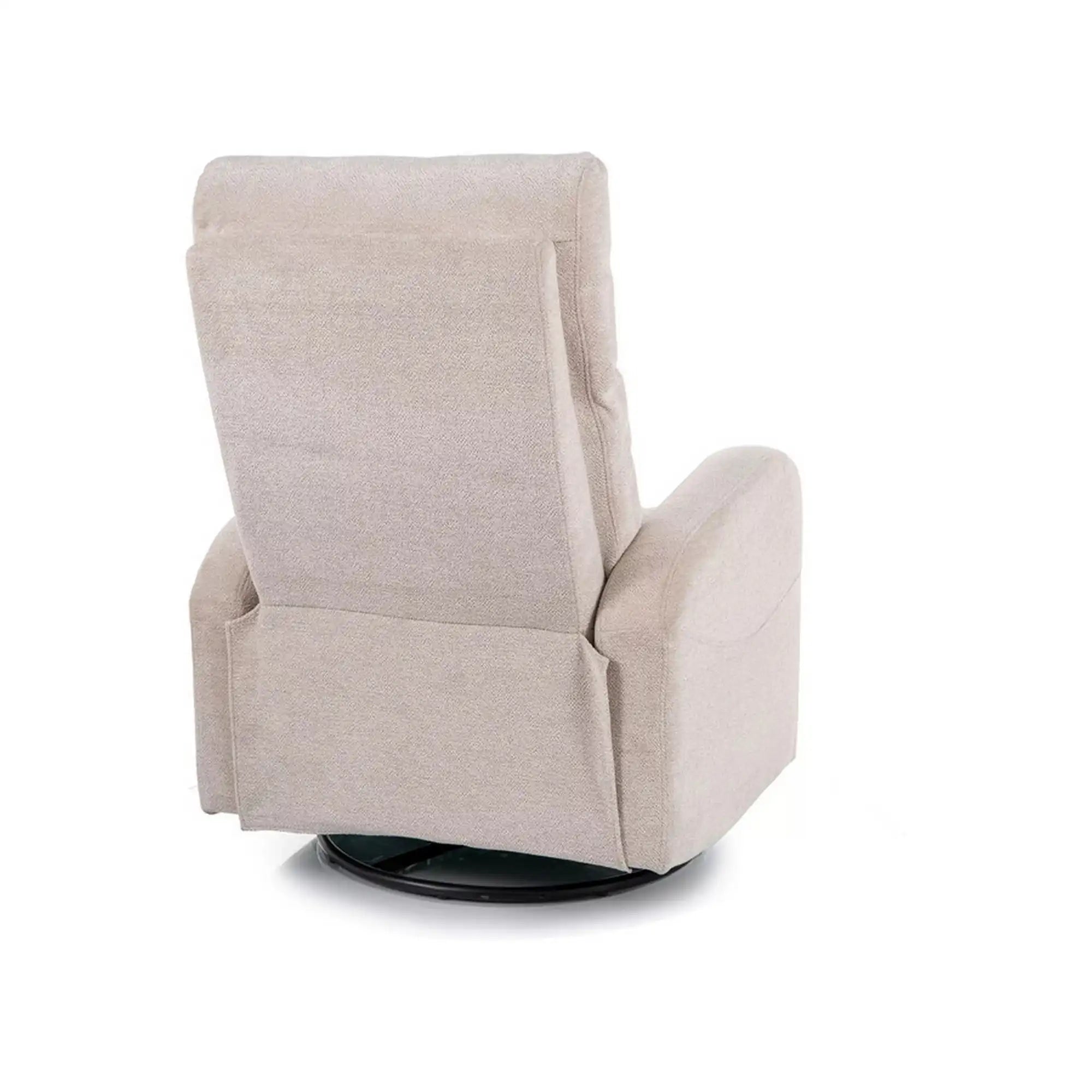 Fotoliu rabatabil OLIMP, bej, stofa clasica/metal, 72x80/160x101 cm