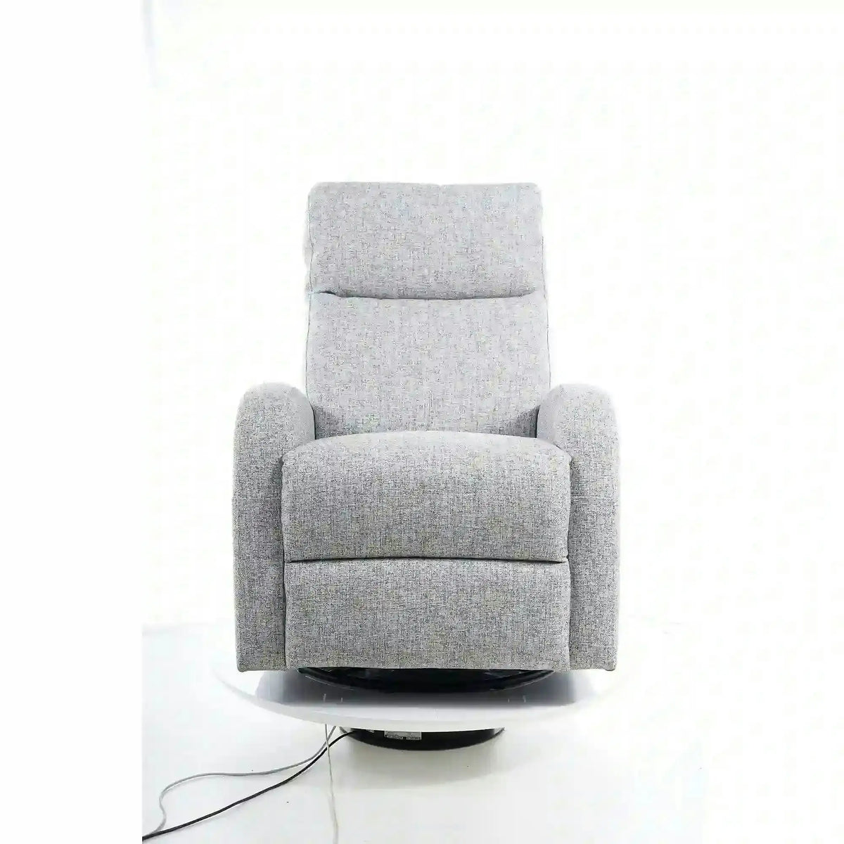 Fotoliu rabatabil OLIMP, gri deschis, stofa clasica/metal, 72x80/160x101 cm