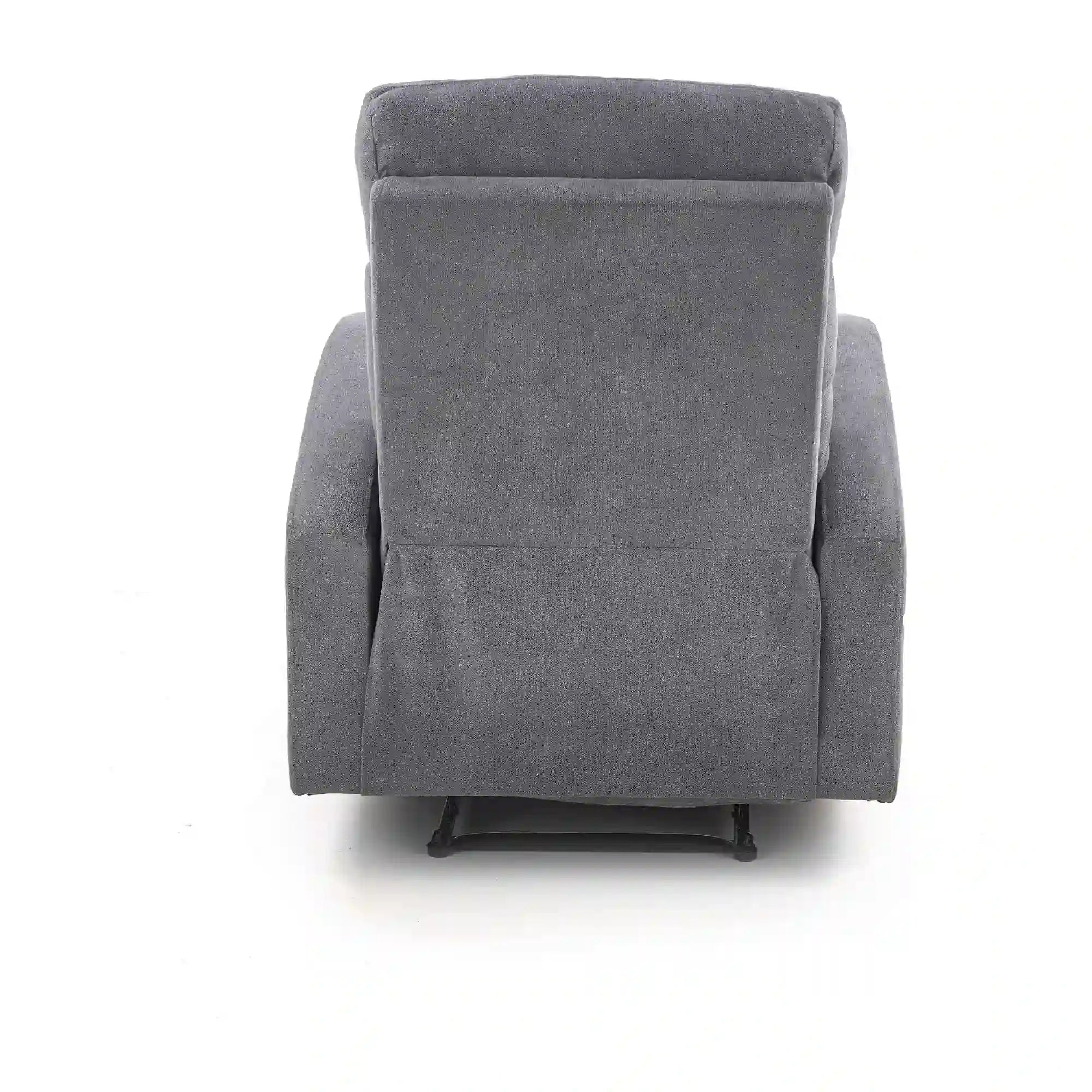 Fotoliu rabatabil OSLO 1S, gri/negru, stofa/metal, 75x95/158x79/100 cm