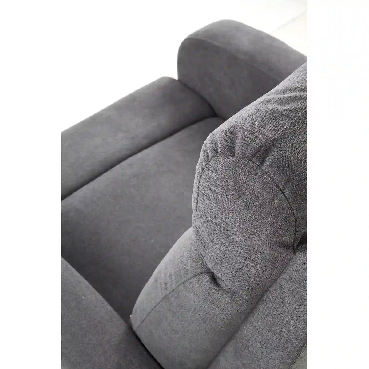 Fotoliu de living rabatabil OSLO 1S, gri/negru, stofa/metal, 75x95/158x79/100 cm