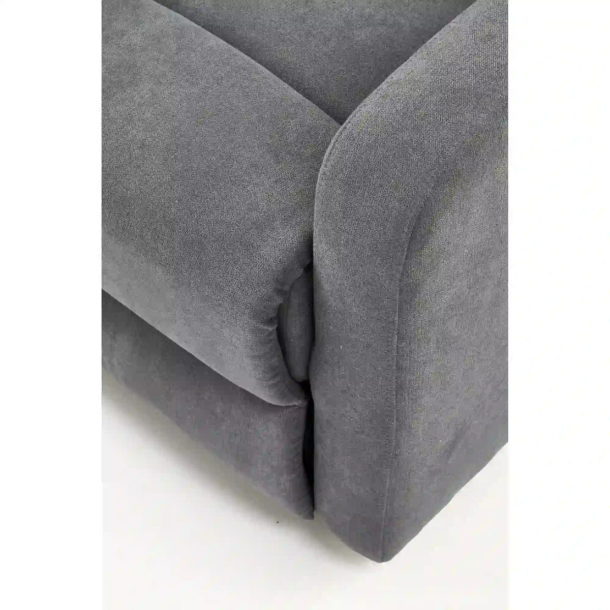 Fotoliu de living rabatabil OSLO 1S, gri/negru, stofa/metal, 75x95/158x79/100 cm