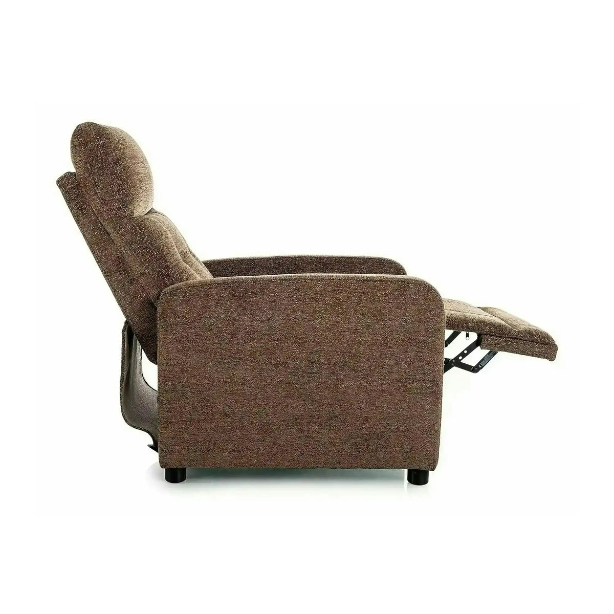 Fotoliu rabatabil OTUS, cappuccino, stofă/metal, 66x92/144x100 cm