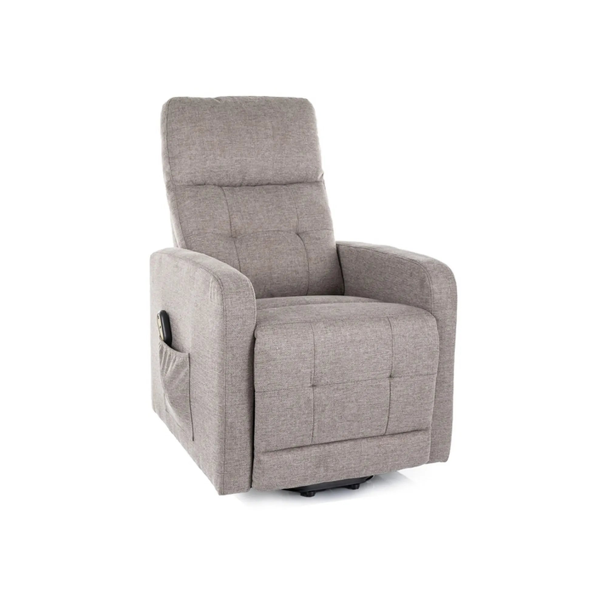 Fotoliu rabatabil OTUS II, stofa clasica bej - Brego 34, 66x92/144x100 cm