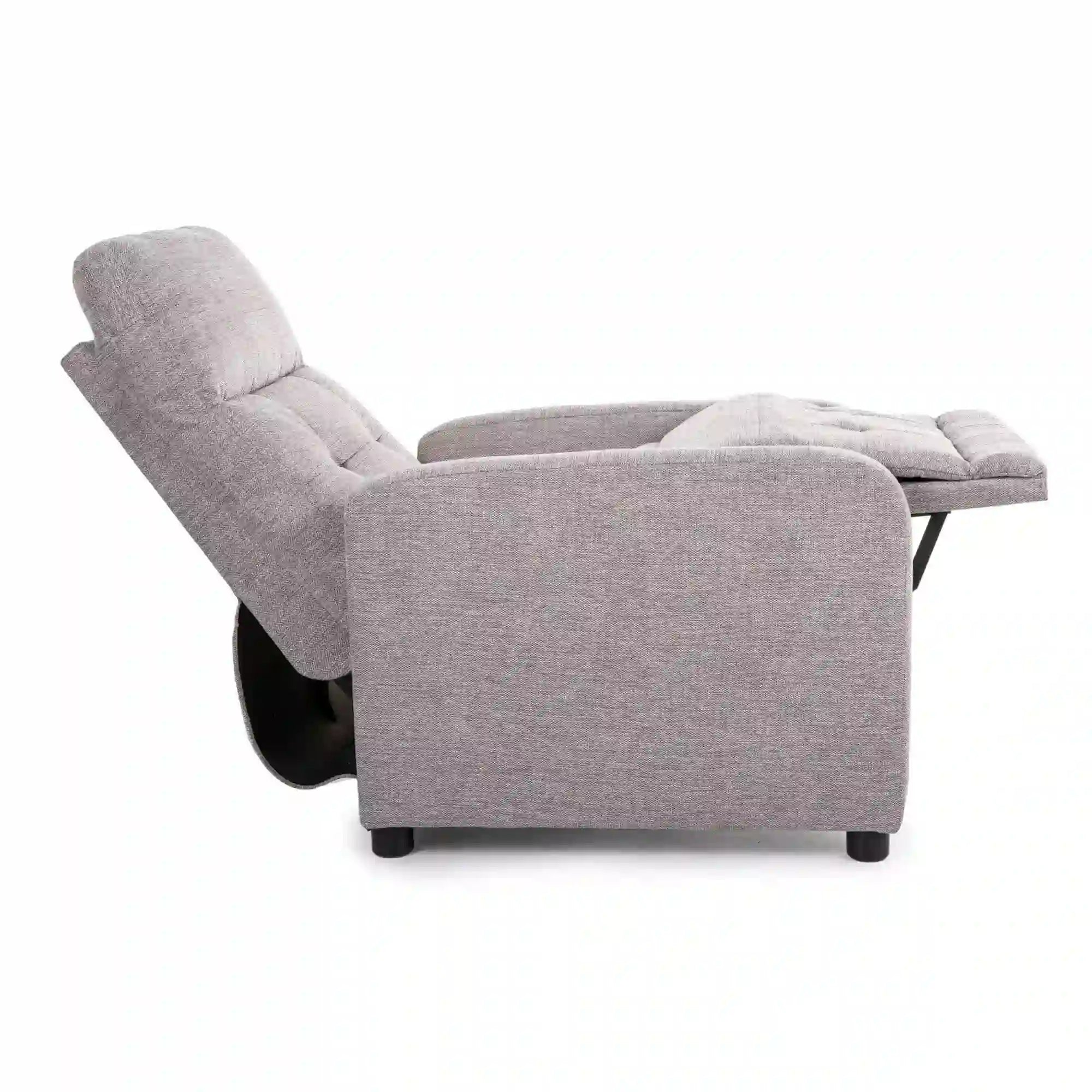 Fotoliu rabatabil OTUS, stofa clasica gri - Brego 07, 66x92/144x100 cm