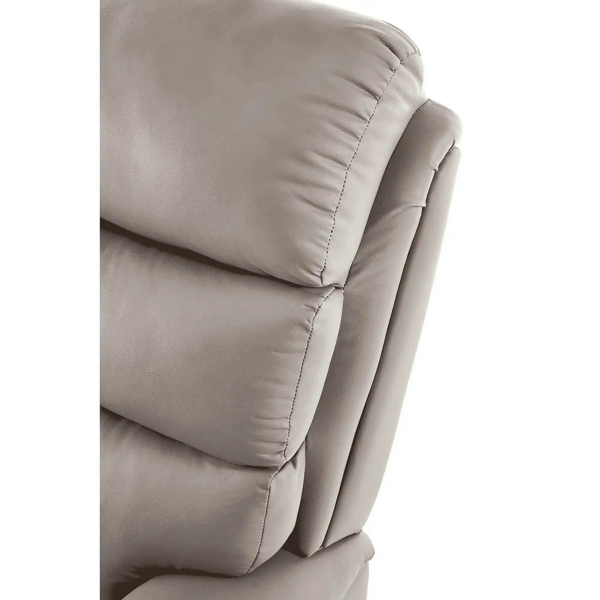 Fotoliu rabatabil PERUS, bej/negru, piele ecologica/metal, 80x100/168x101/80 cm