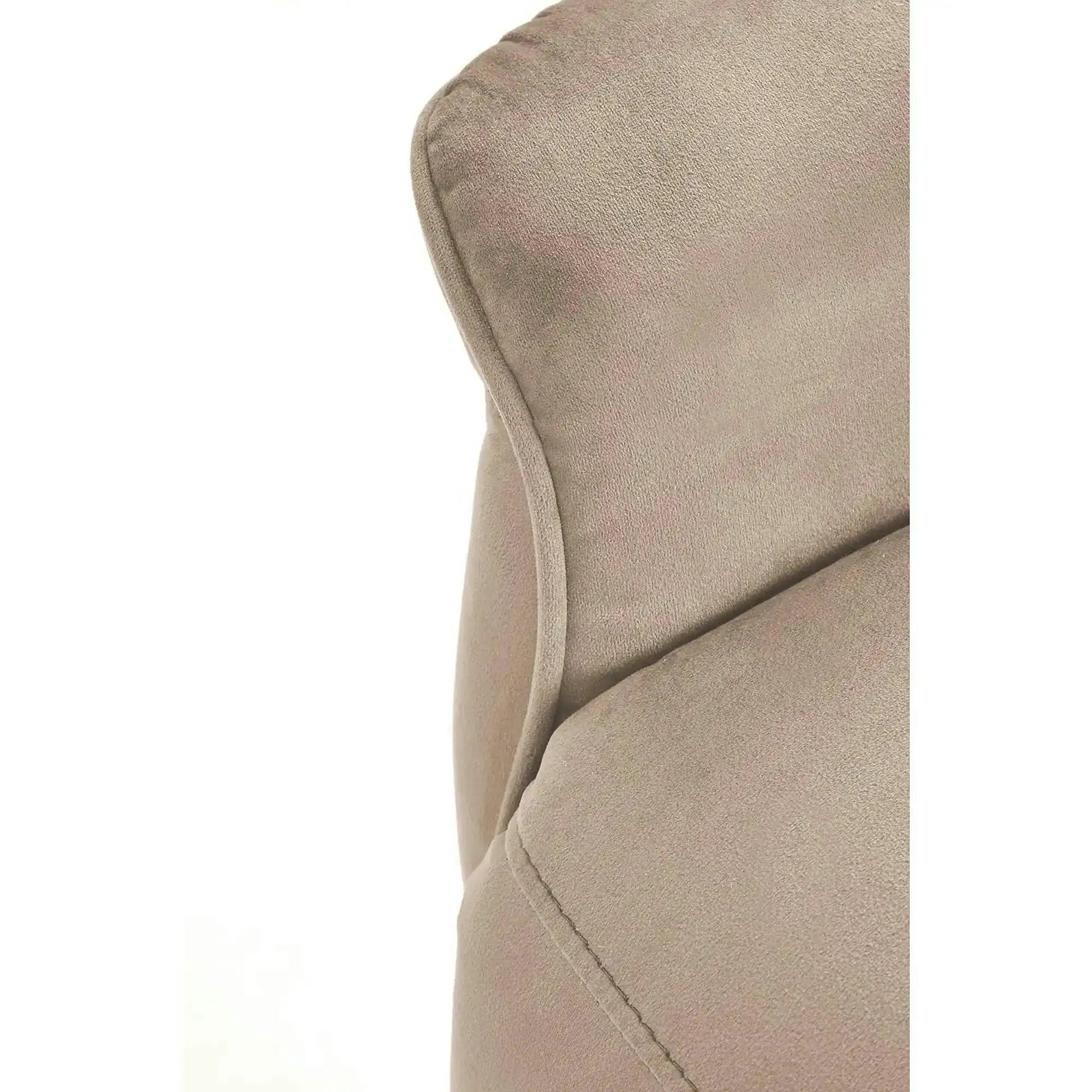 Fotoliu rabatabil SEMIR 2, stofa catifelata bej - Bluvel 40, 80x108/90x90/160 cm