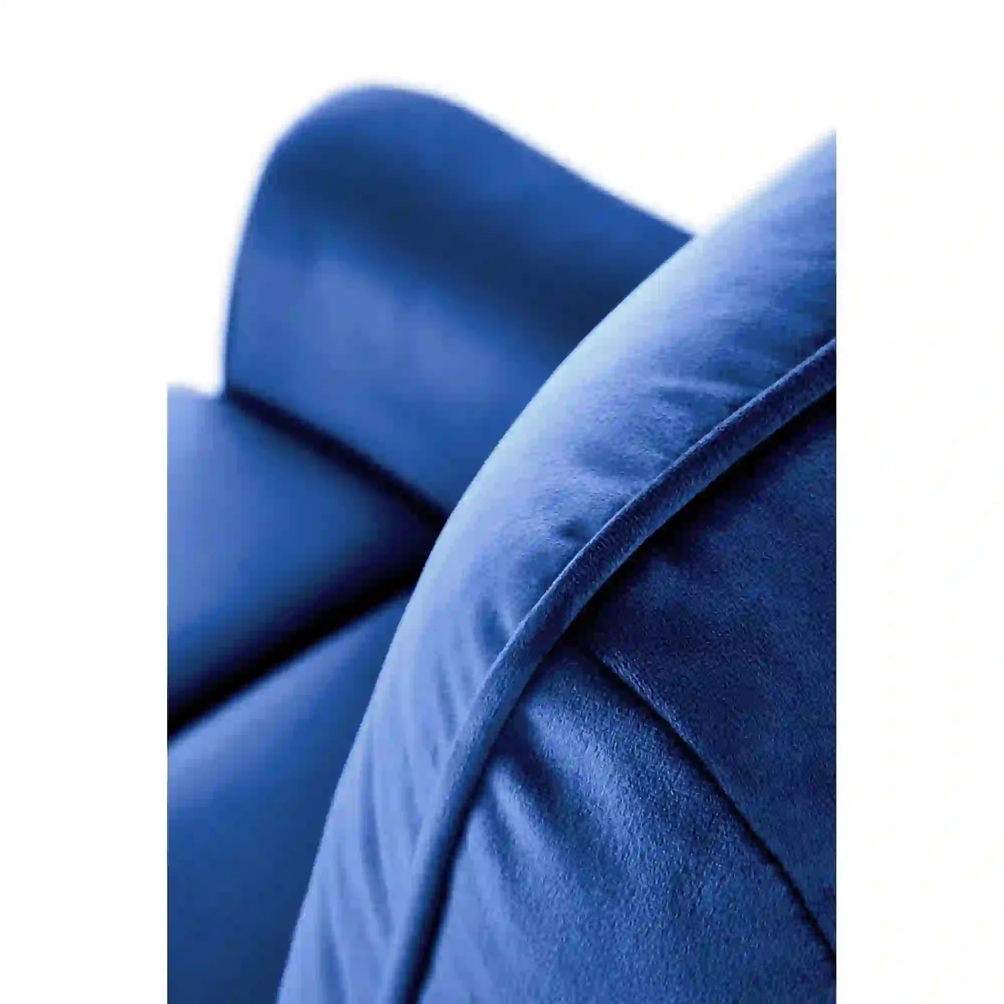Fotoliu rabatabil SEMIR, stofa catifelata albastru - Bluvel 86, 80x90/170x92/108 cm