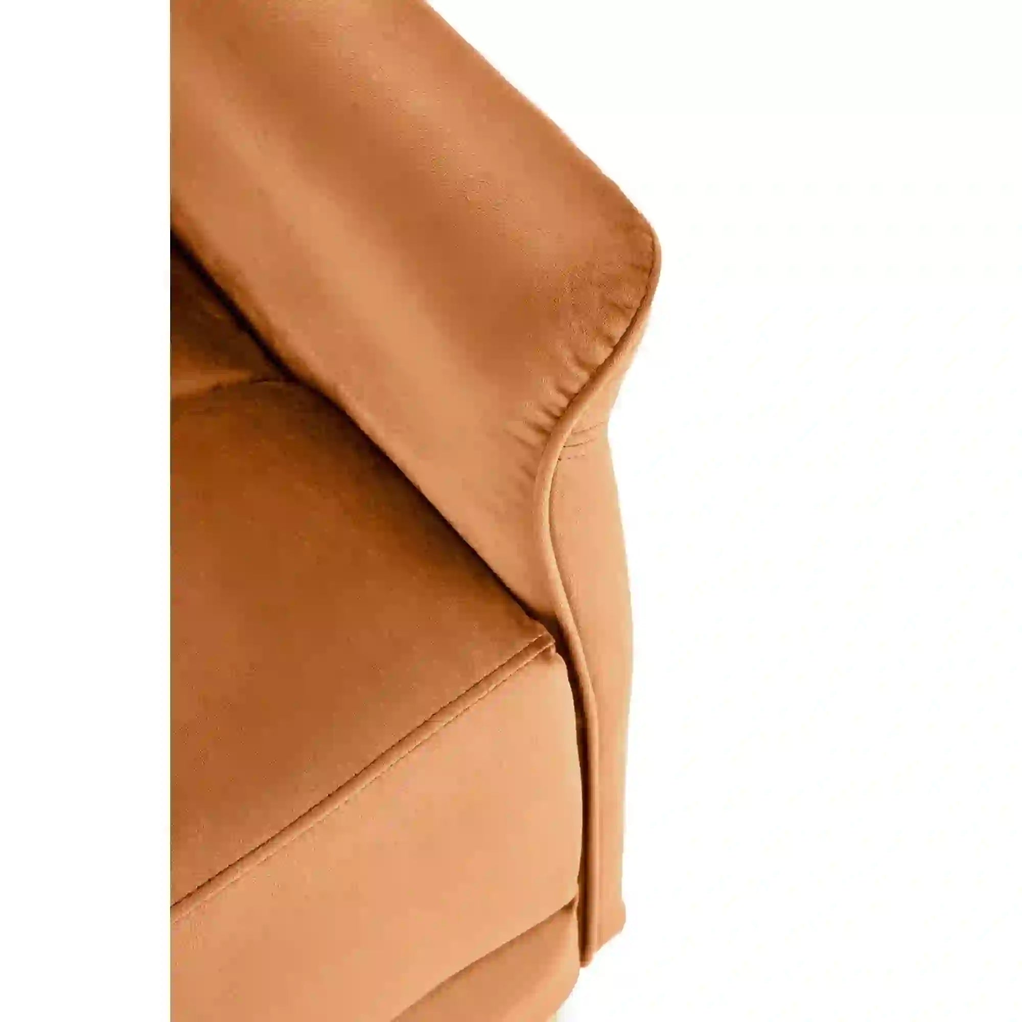 Fotoliu rabatabil SEMIR, stofa catifelata scortisoara - Bluvel 4215, 80x90/170x92/108 cm