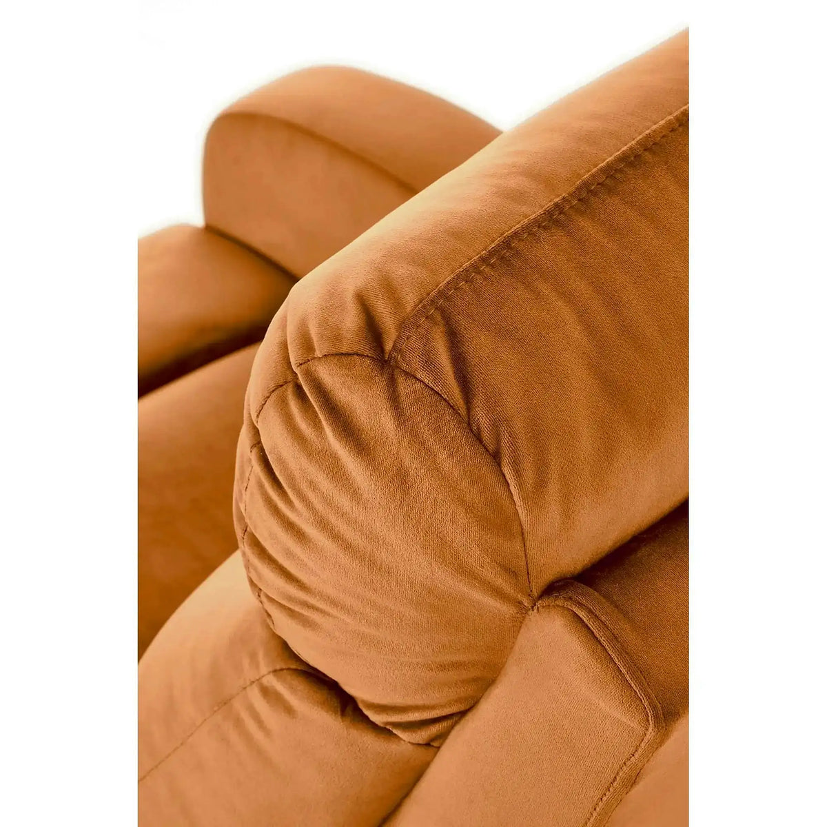 Fotoliu rabatabil WONDER, stofa catifelata scortisoara - Bluvel 4215, 75x95/140x90/98 cm