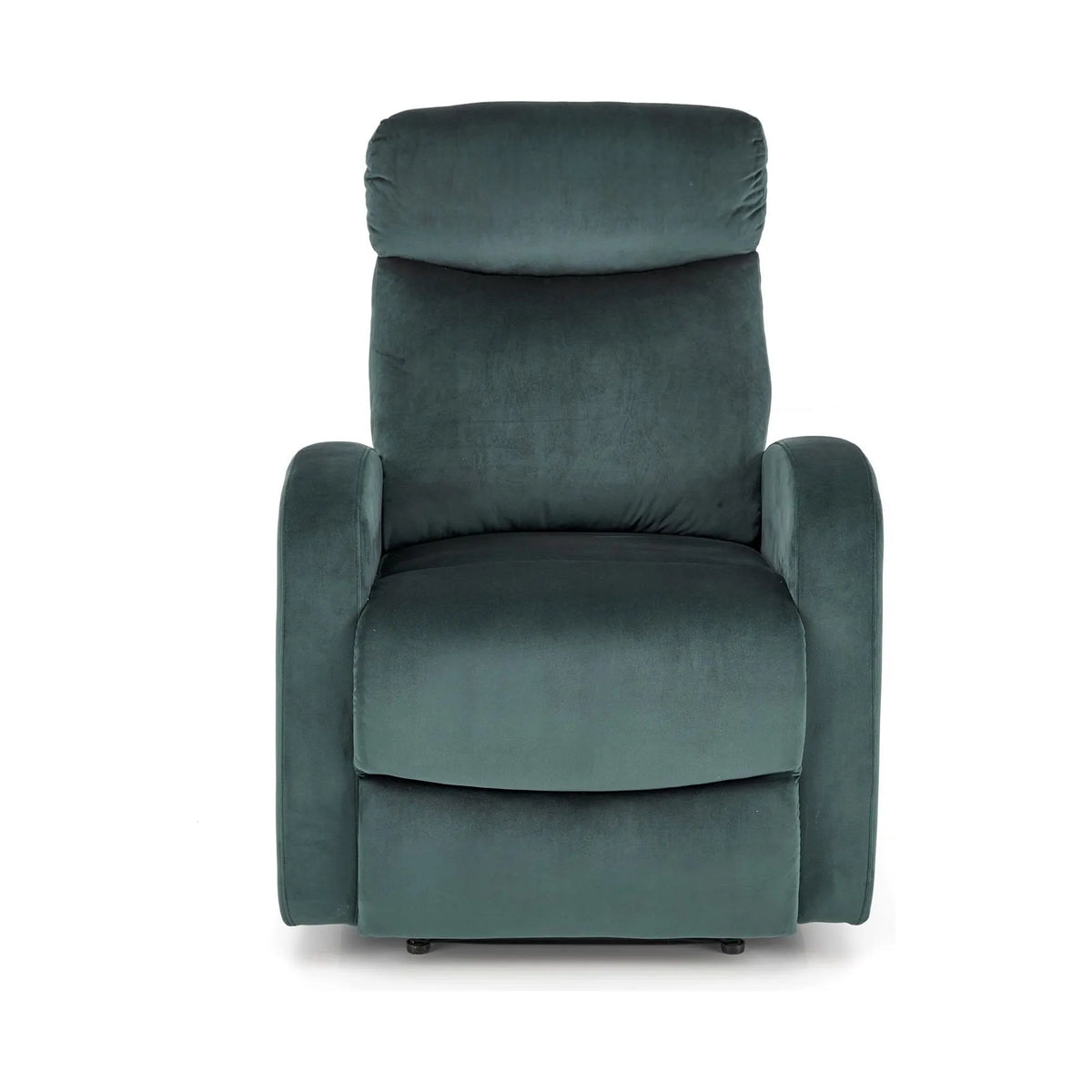 Fotoliu rabatabil WONDER, verde inchis/negru, stofa catifelata/metal, 75x95/140x90/98 cm