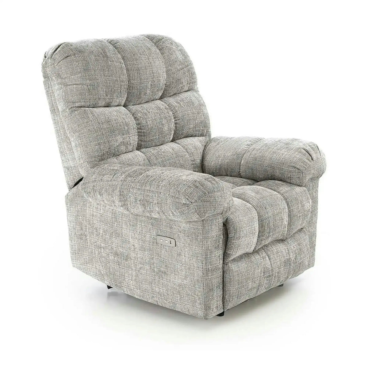 Fotoliu recliner AMORE, gri, stofa, 105x100x86 cm