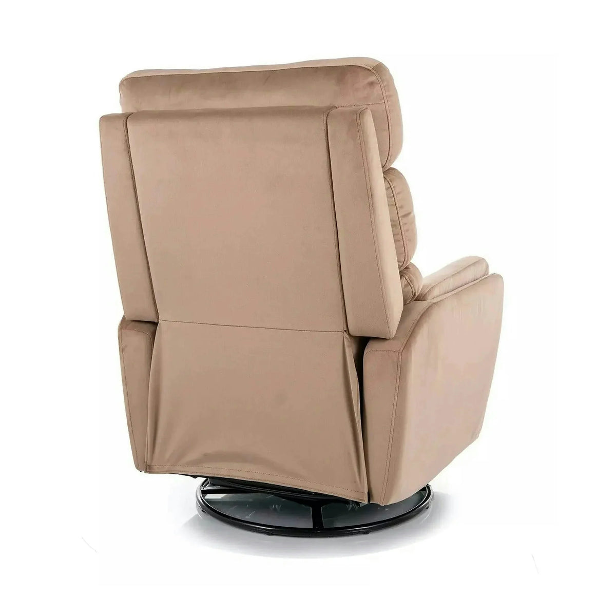Fotoliu recliner ARGOS, stofa catifelata bej - Bluvel 28, 78x84/162x107 cm