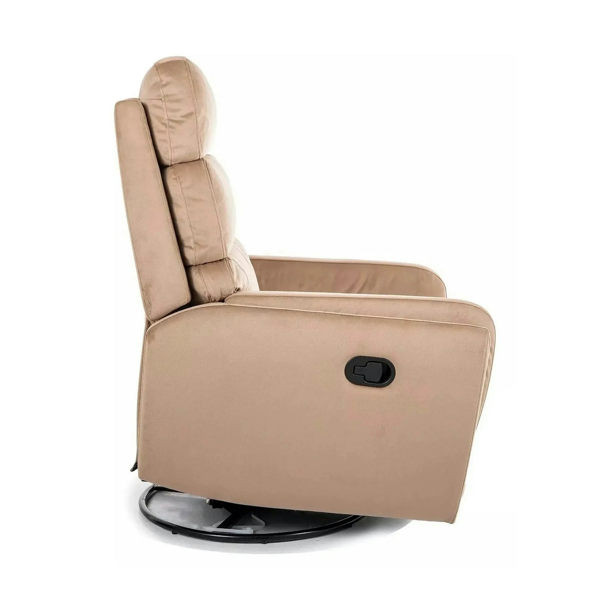 Fotoliu recliner ARGOS, stofa catifelata bej - Bluvel 28, 78x84/162x107 cm