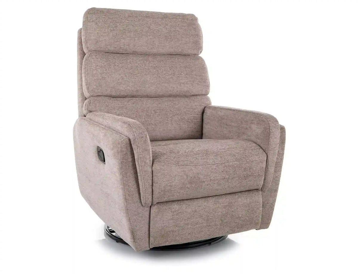 Fotoliu recliner ARGOS, stofa clasica bej inchis - Raven 30, 78x84/162x107 cm