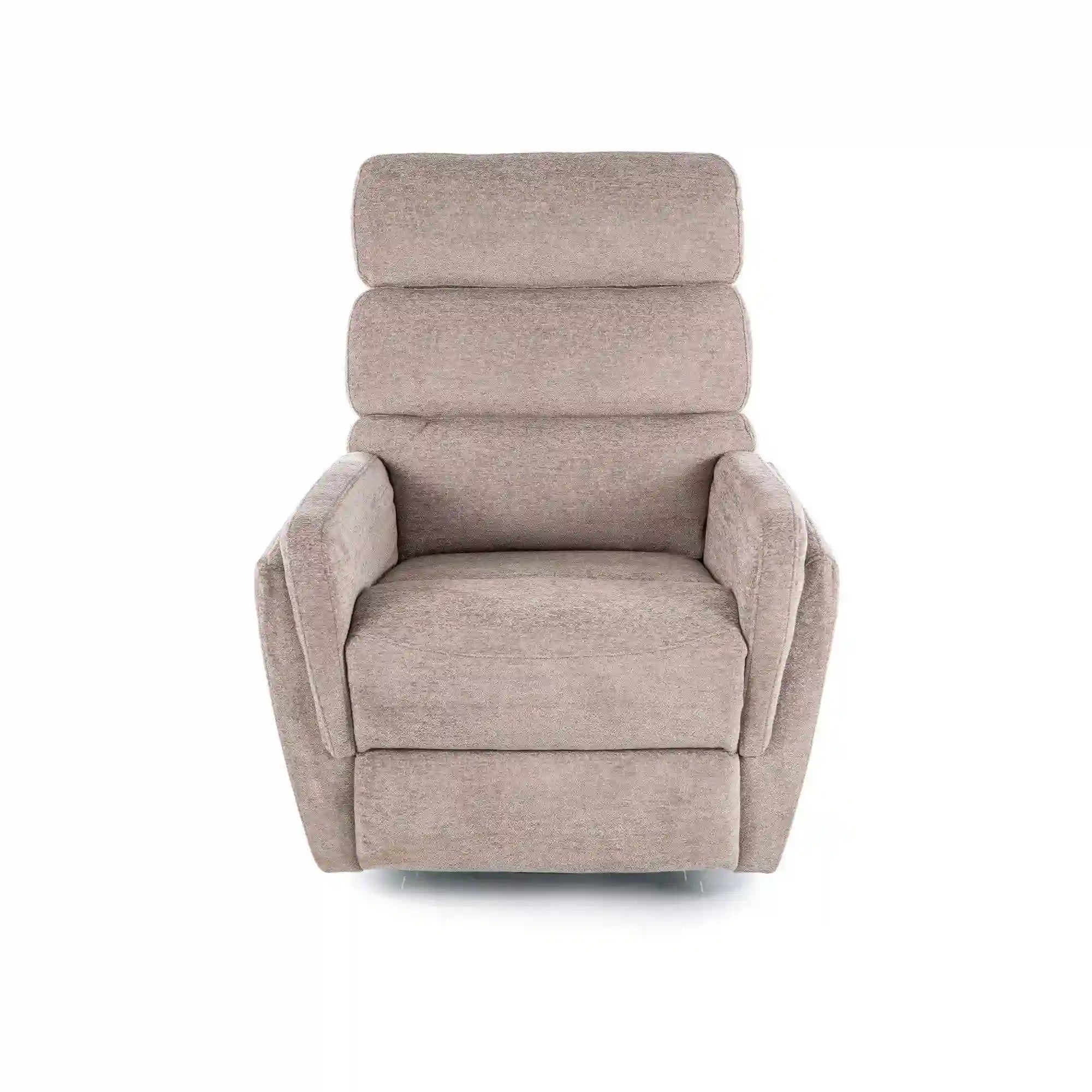 Fotoliu recliner ARGOS, stofa clasica bej inchis - Raven 30, 78x84/162x107 cm