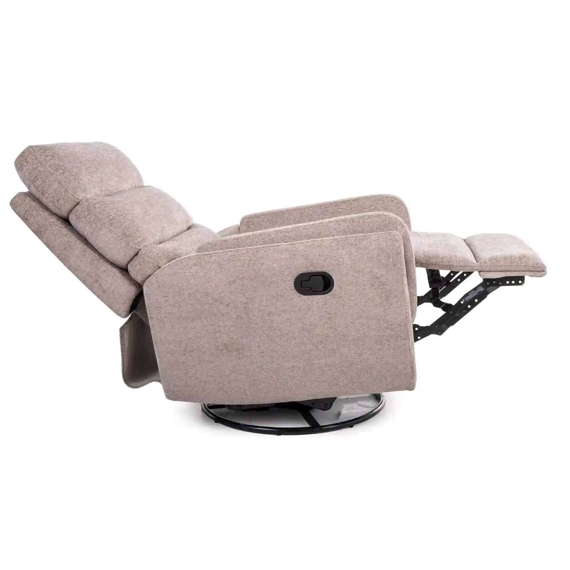 Fotoliu recliner ARGOS, stofa clasica bej inchis - Raven 30, 78x84/162x107 cm