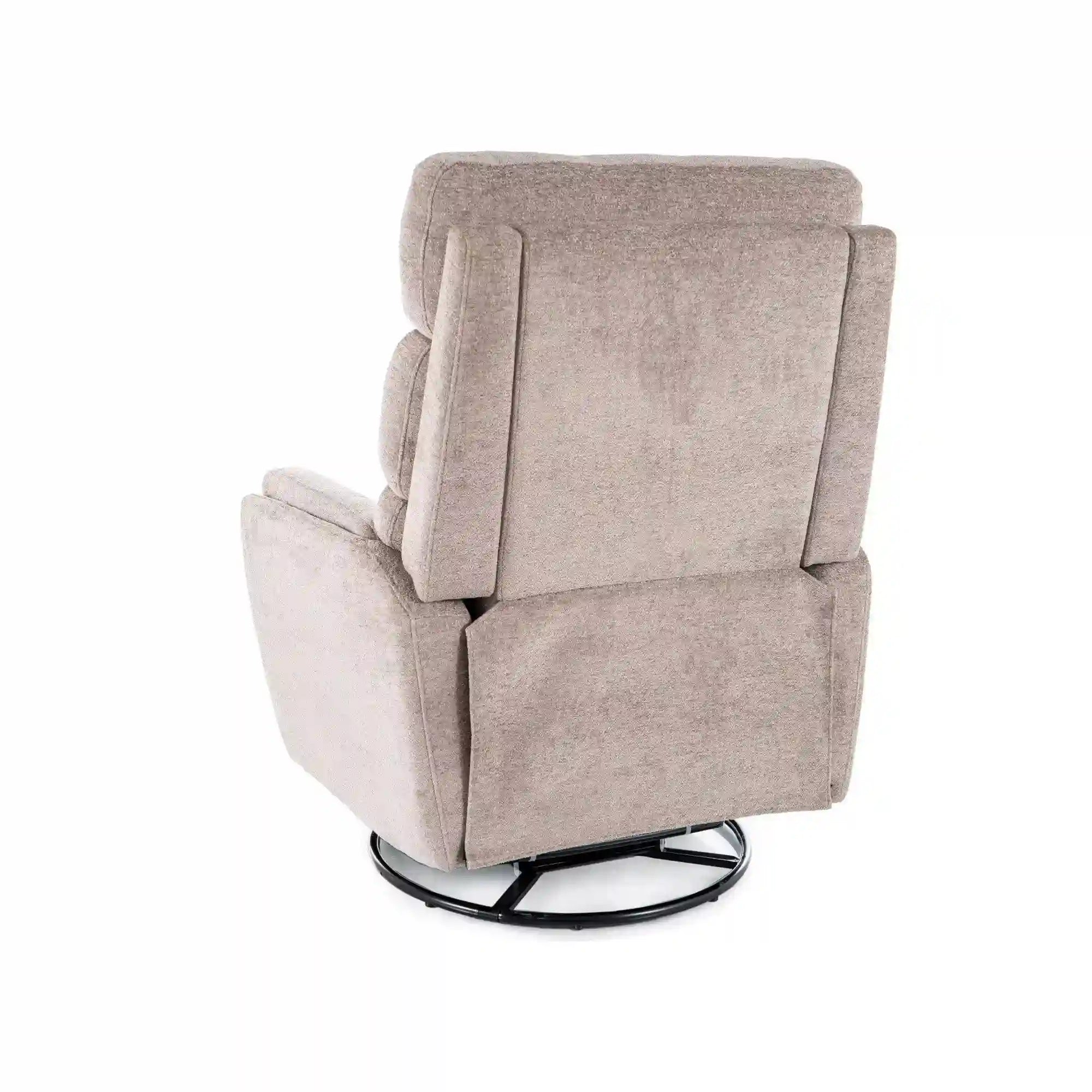 Fotoliu recliner ARGOS, stofa clasica bej inchis - Raven 30, 78x84/162x107 cm