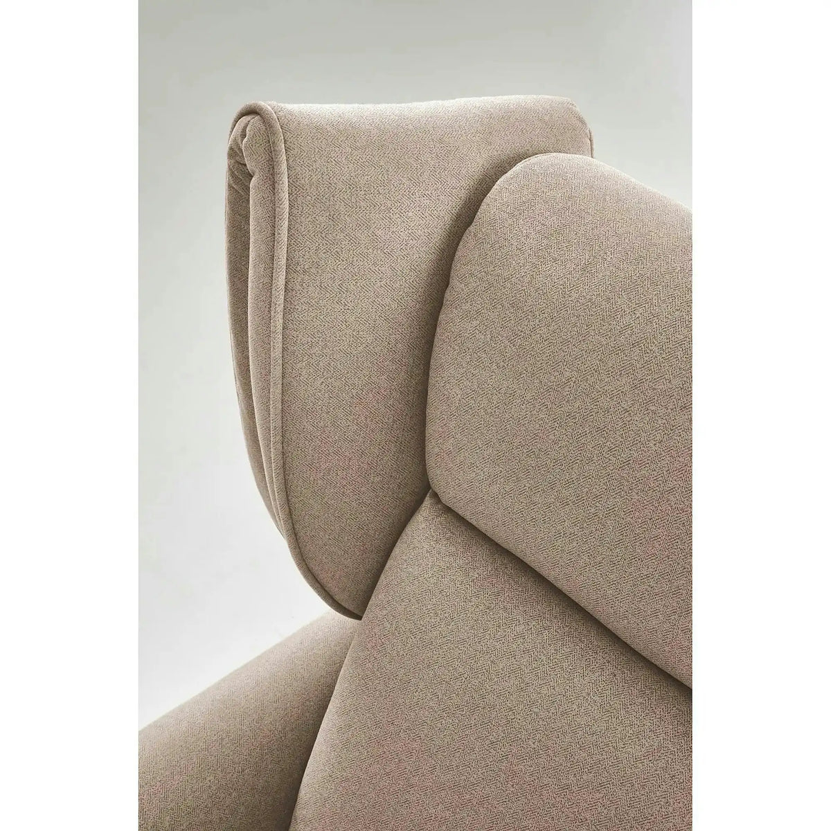 Fotoliu recliner GELATO, bej, stofa clasica, 83x91/161x95/109 cm