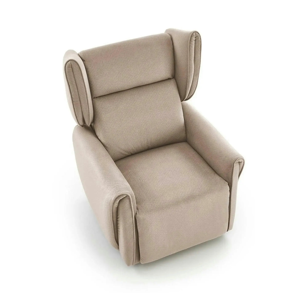 Fotoliu recliner GELATO, bej, stofa clasica, 83x91/161x95/109 cm
