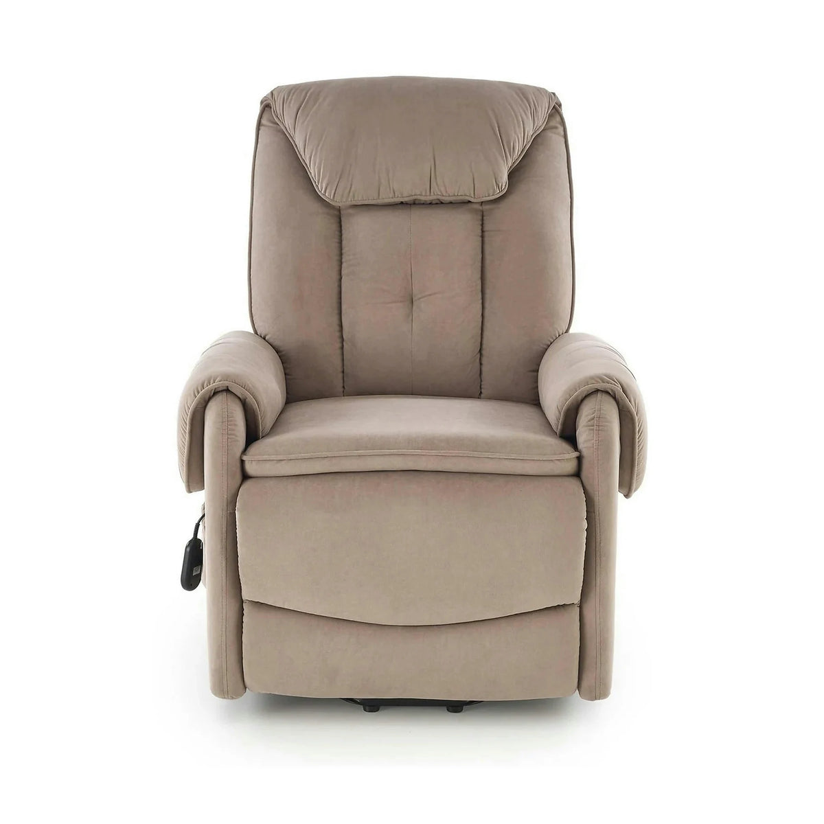 Fotoliu recliner HORTON, stofa catifelata bej - Mavel 38, 80x97/158x90/105 cm
