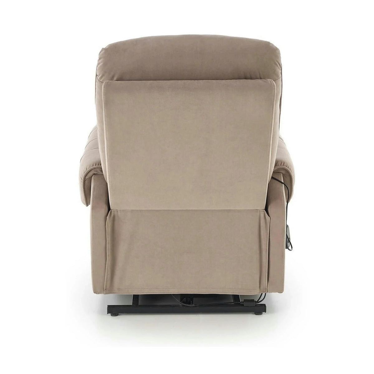 Fotoliu recliner HORTON, stofa catifelata bej - Mavel 38, 80x97/158x90/105 cm